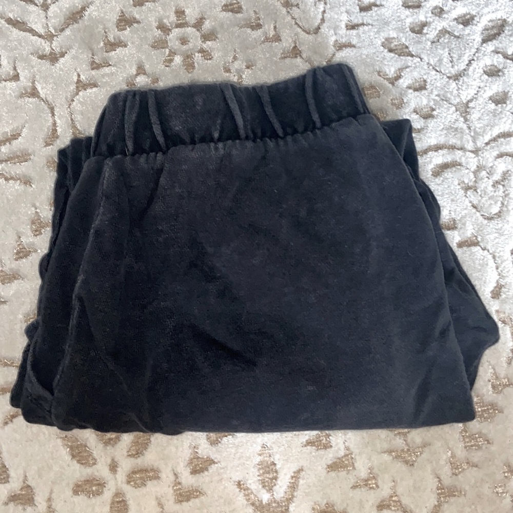Black Light-Washed Sweatpants